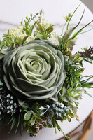 Jalote, kompozycja sukulenty w lustrzanej donicy