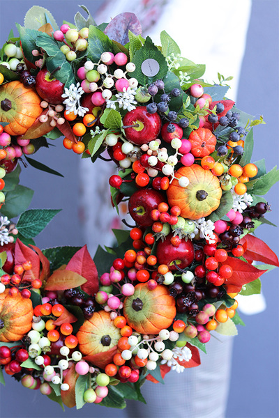 Hefrina 2, jesienny dyniowy wianek