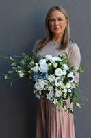 Blue Oceania, kompozycja kwiatowa w naczyniu