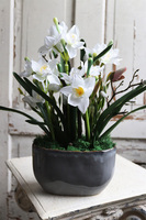 Narcyzy, kompozycja z wiosennych kwiatów, wys.40cm