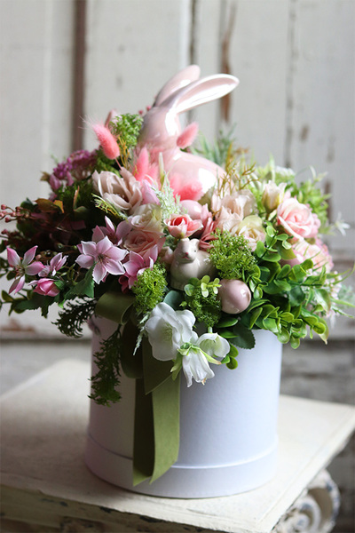 flowerbox wielkanocny, Rabbit, wys.36x30cm