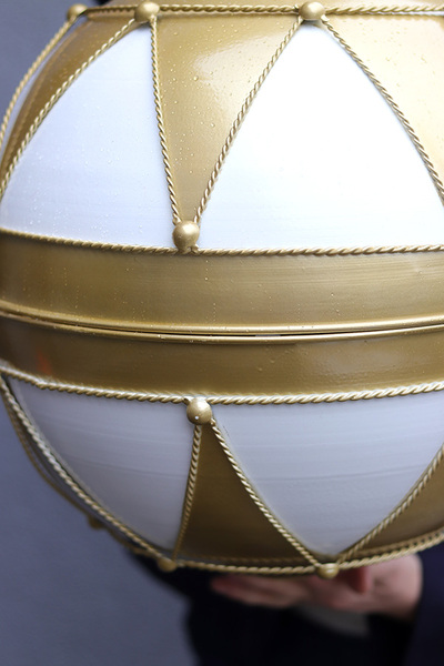 XMAS Ball, figurka bombka metalowa duża dekoracja złota	