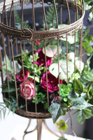 Klatka My Garden, dekoracja w klatce z kwiatami