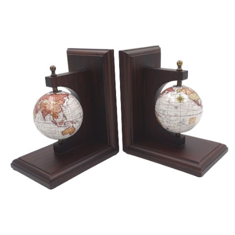Bookend Globe, dwie podpórki książek - globusy, wym.17.5x11.5x15cm