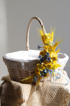 OD RĘKI Anabell, dekorowany koszyczek wielkanocny, wys.25cm 