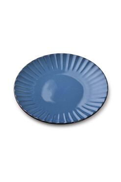Bergamo Blue, porcelanowy talerz śniadaniowy, śr.20cm