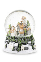 Zimowe domki, świąteczna kula śnieżna pozytywka