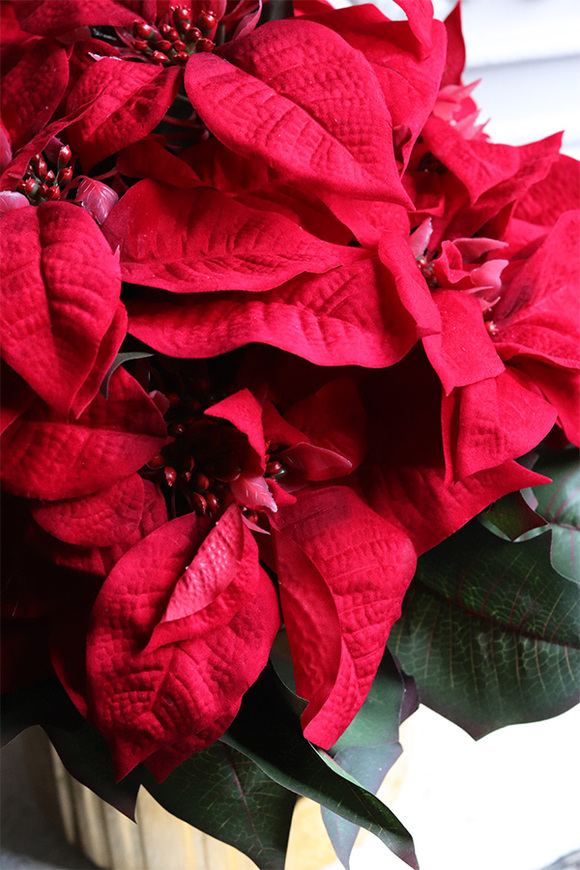 Gwiazda Betlejemska Gold Moment, wysokiej jakości sztuczna roślina