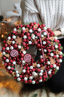 Świąteczne Słodkości, świąteczny wianek dekoracyjny