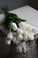 White Spring Pink, bukiet tulipanów satynowych