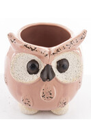 Cottage Owl, osłonka na kwiaty, różowa