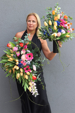 Mother's Day, wiosenny komplet dekoracji nagrobnych, kompozycja + bukiet