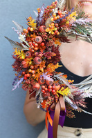 Agnes Autumn 2, asymetryczny jesienny wianek