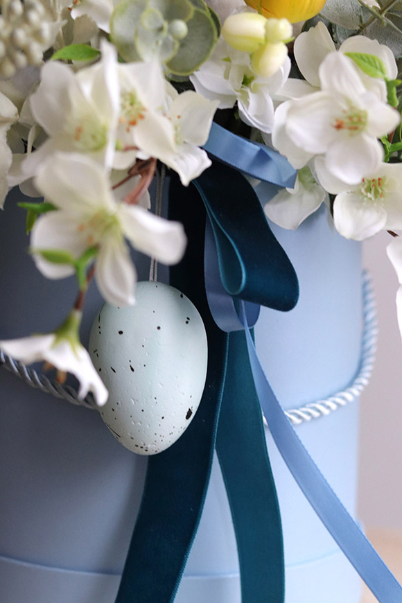 Blue Easter, flowerbox wielkanocny