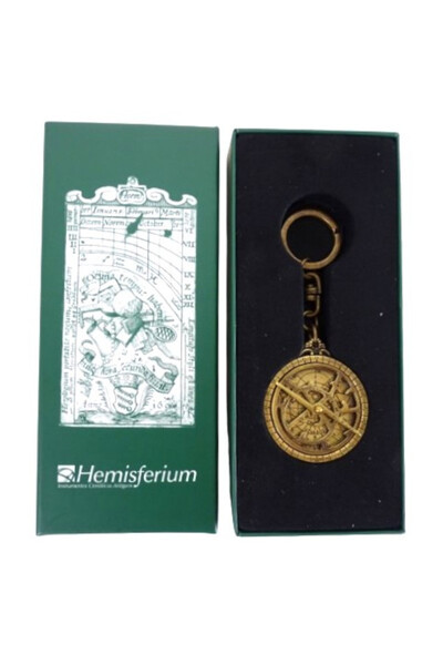 Astrolabium, brelok mosiężny