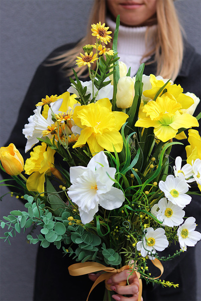 Żonkile Yellow 2, bukiet do wazonu
