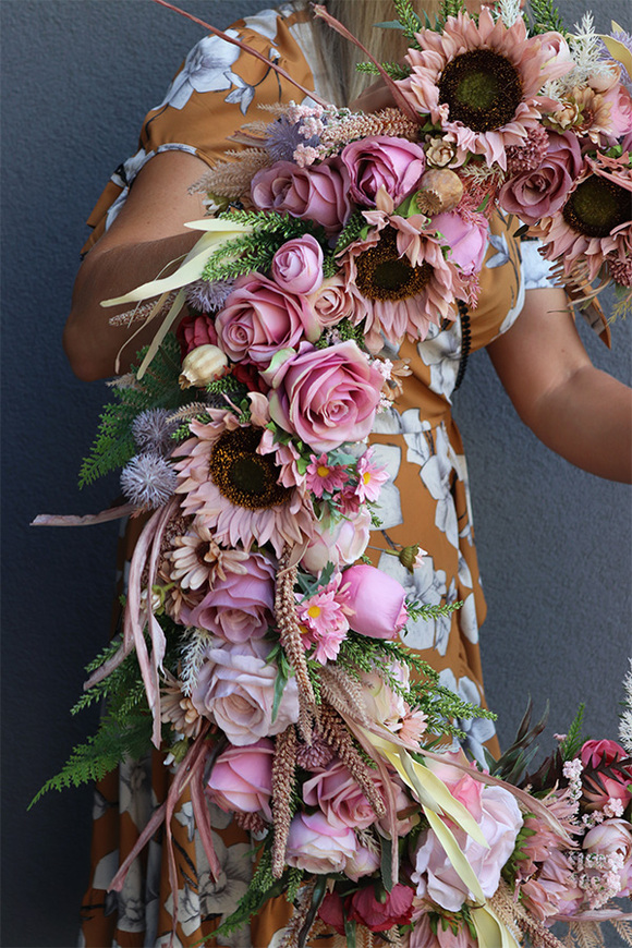 wianek na obręczy Fettana Subtelle Wrzosowisko, rozp.79cm