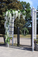 elegancka girlanda z białymi kwiatami, Wisterianna, dł.350cm