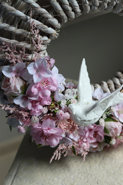  Dla Mamy, asymetryczny wianek z dedykacją