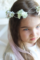 Subtelia, komunijny wianek na głowę, rozmiar uniwersalny