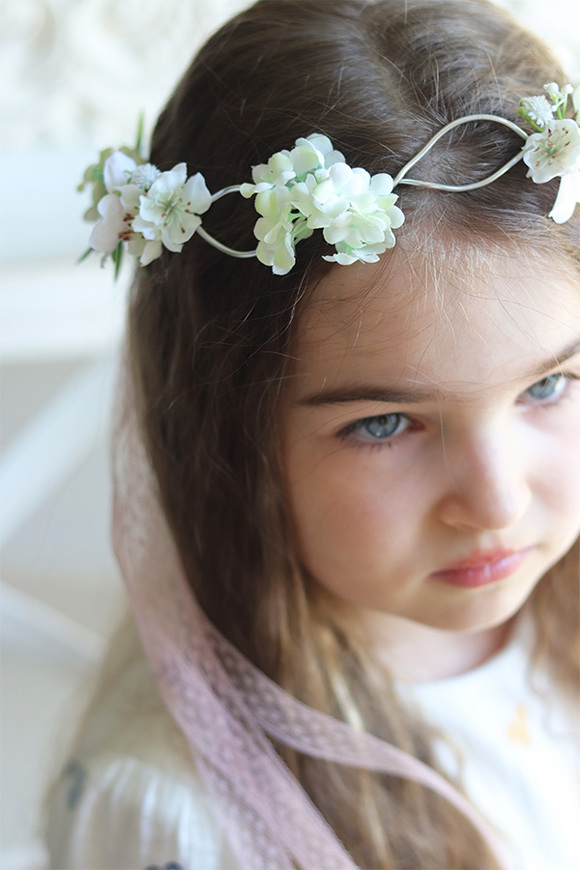 Subtelia, komunijny wianek na głowę, rozmiar uniwersalny