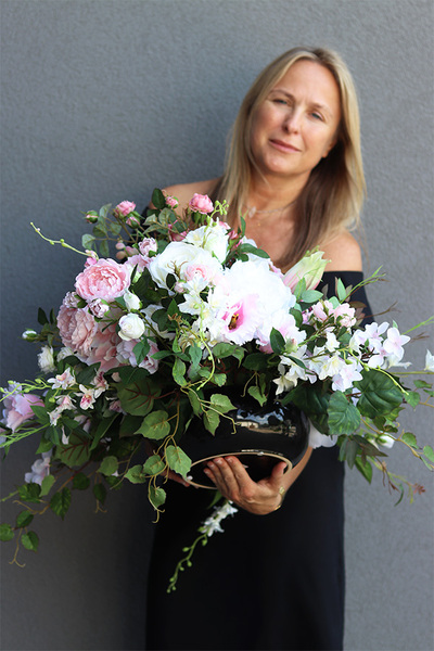 Triveria Pink, komplet dekoracji nagrobnych