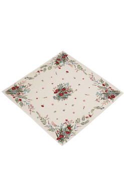 Polne Kwiaty, obrus gobelinowy serweta, 98x98cm