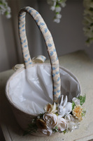 dekorowany koszyczek wielkanocny, Ulla, wys.34cm