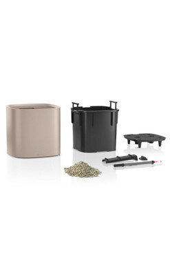 Pila, doniczka z nawadnianiem, koral, wym.33x35cm