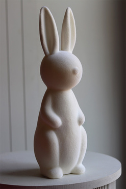 Bunny the Star New, figurka wielkanocna zajączek, biały, wys.37cm