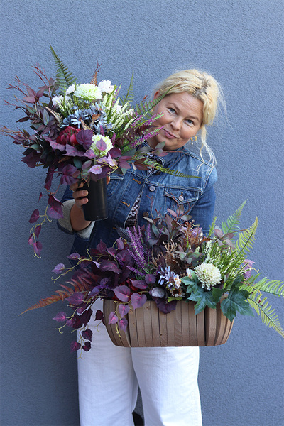 Merie, bukiet nagrobny we wkładzie