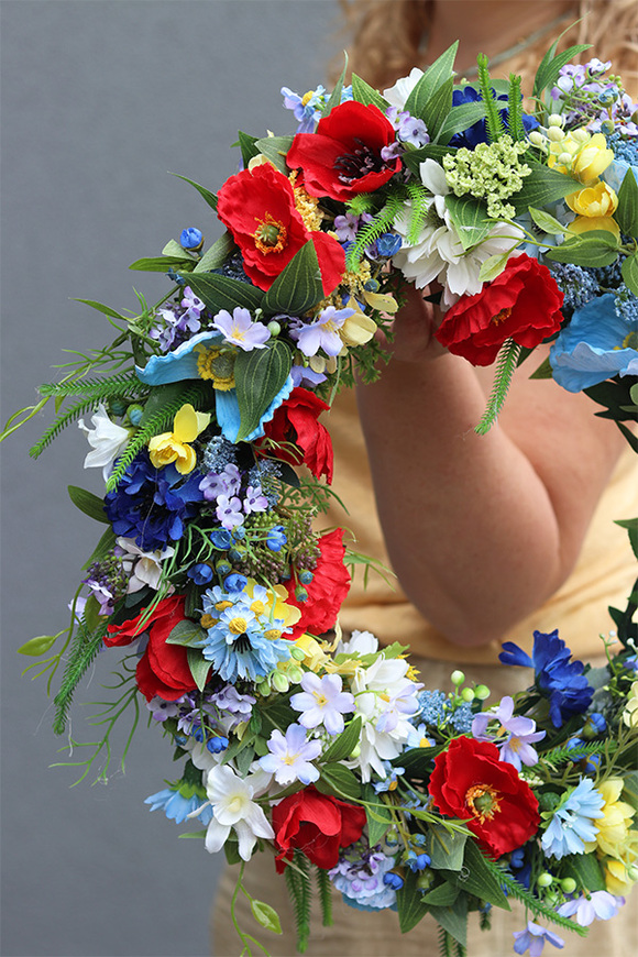  Lato na Mazowszu, wianek dekoracyjny na drzwi