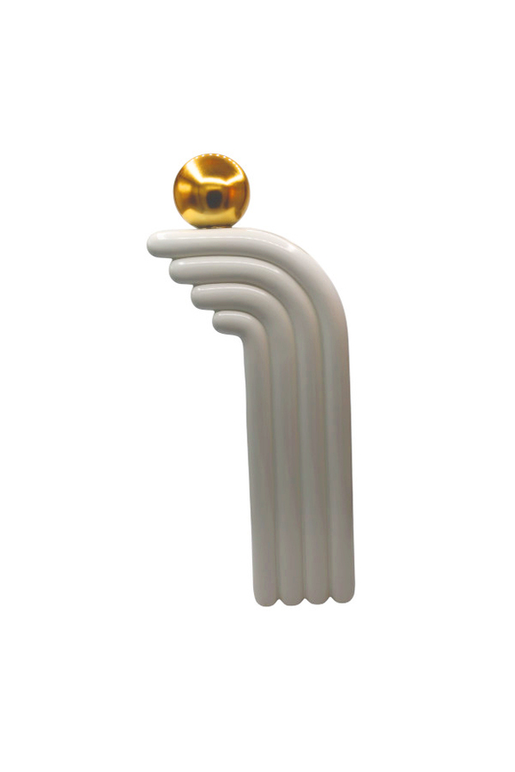 Lyon, nowoczesny wazon ceramiczny z kulą