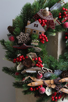 Świąteczne Porządki, świąteczny wianek na drzwi