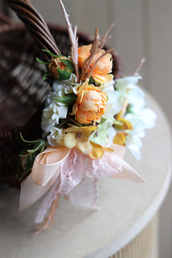 Mini Orange, dekorowany koszyczek wielkanocny, wys.19cm