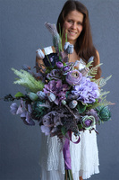 Bristol Violet, bukiet do wazonu, wys.90cm