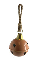 Motyle, metalowy dzwonek, pomarańczowy, mały, wym.19x14x14cm