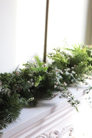 Green Forest, zielona girlanda na kominek