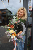 Na Grzybki, jesienny wianek na drzwi