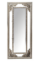 Ludmiła, lustro w barokowej ramie, białe złoto