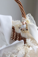 Pasterski, dekorowany koszyczek wielkanocny