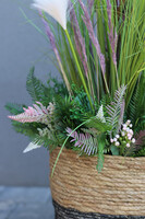 Cairo Basket, sztuczna trawa w koszu z ziołami