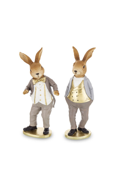 Bunny Gentleman, figurka wielkanocna zajączek