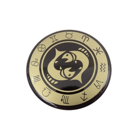 znak zodiaku Ryby, magnes dekoracyjny, śr.6cm