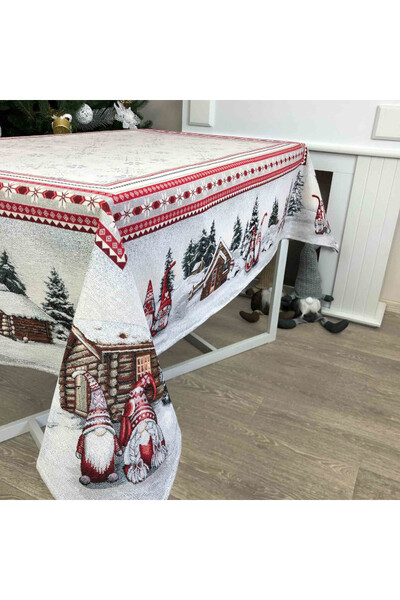 Rizdviani Skrzaty, gobelinowy świąteczny obrus