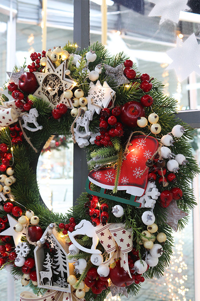 Christmas with Tendom z TVN, elegancki wianek świąteczny, śr.46cm  