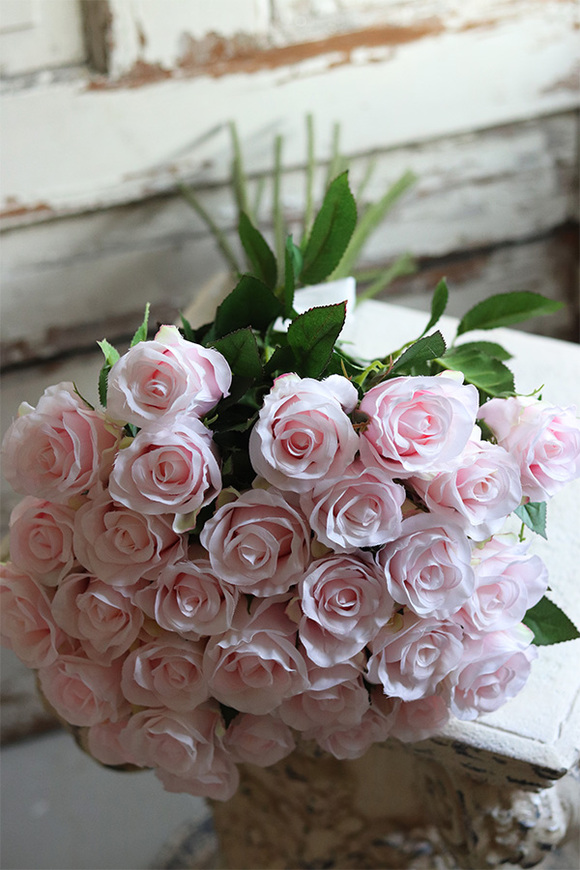 Ramonesca, bukiet 39 różowych róż, dł.46cm