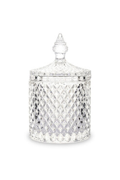 Palermo Claro A, dekoracyjny pojemnik amfora, wym.18x11cm