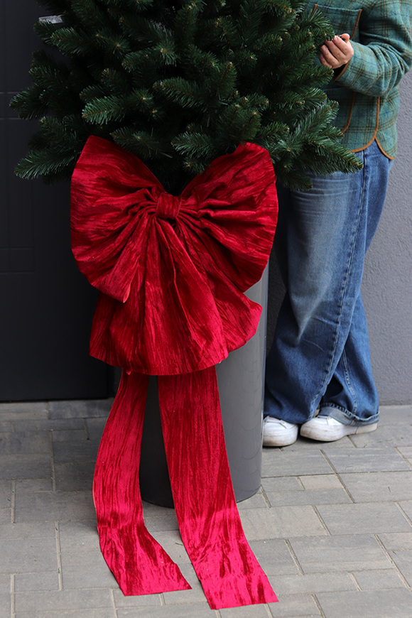 Velvet Bow, świąteczna choinka w donicy