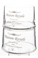 Maison Royale B, bomboniera szklana, komplet 3 pojemników